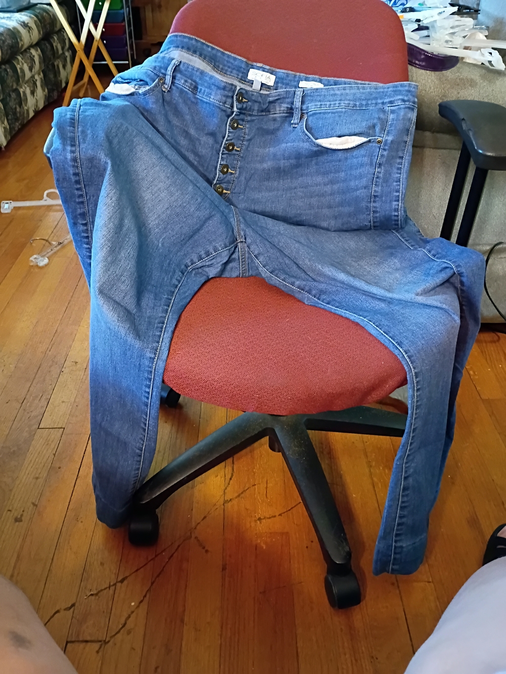 Sofia Vergara Button-Fly Jeans - Melisa FlareFit